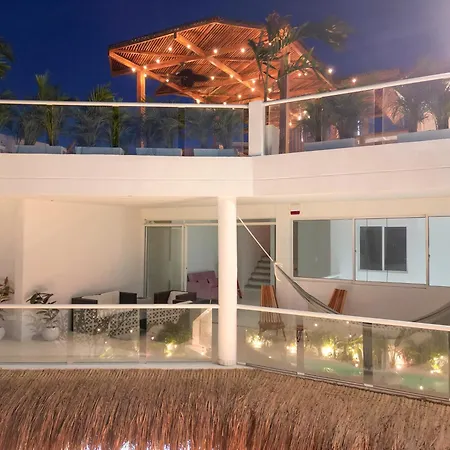 Villa Casa De Playa Privada Con Piscina, Jacuzzi Y Rooftop